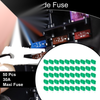 Car Boat Truck RV Motorcycle Green 50 Pcs Maxi Fuse 30A Blade Fuse
