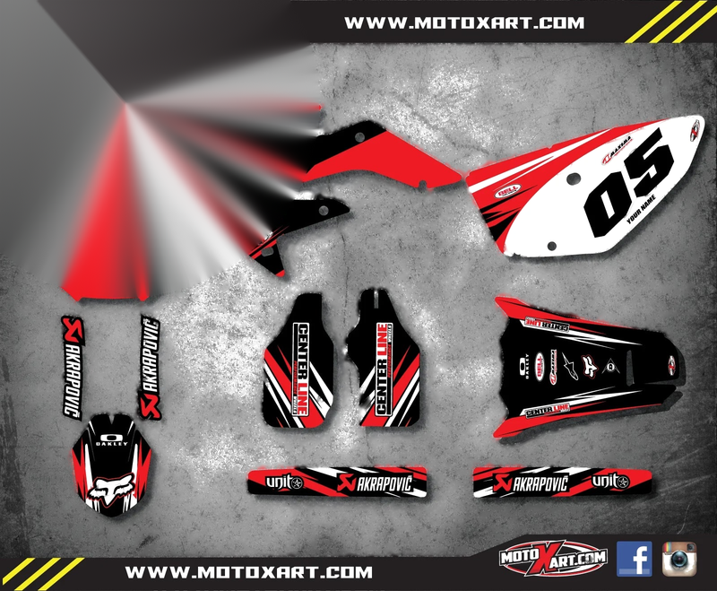 Honda CRF 250X (2004-2017) Digger Style Decals Full Custom Graphic Kit