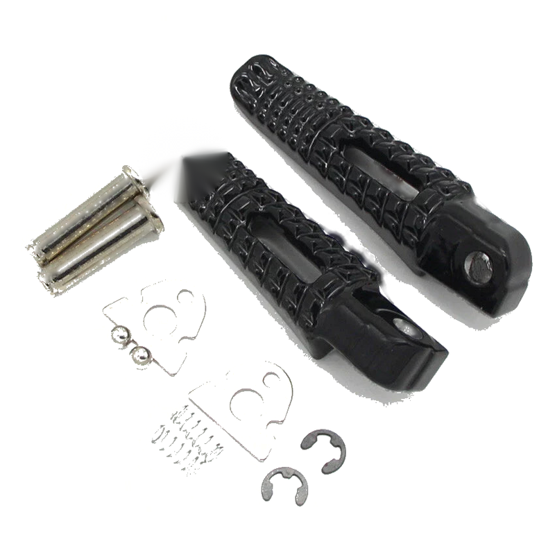 Suzuki SFV650 GSXR1000 GSR750 Black Rear Footrest Pegs (2007-2023)
