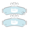 Camry GCT Rear Disc Brake Pad Set (2002–2017)