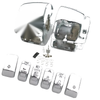 Harley Dyna Softail Billet Aluminum Chrome Switch Housing Cover & Button Caps (2006-2023)