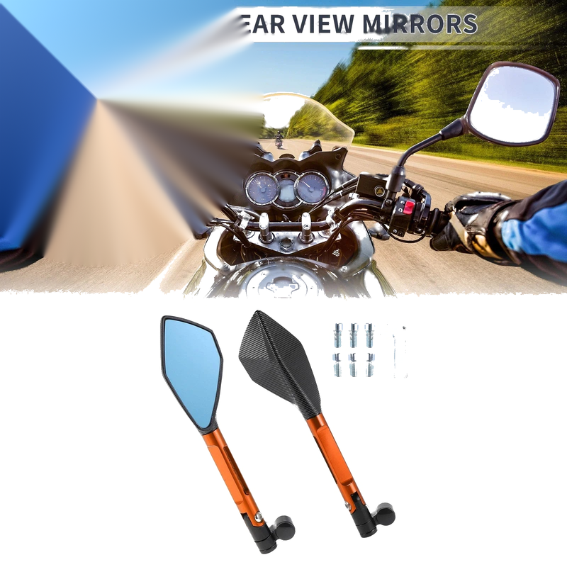 M8 / M10 Motorcycle Rear View Mirrors 1 Set