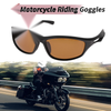 1 x Motorcycle Goggles Brown Lens Black Frame Tri-acetel Cellulose PC