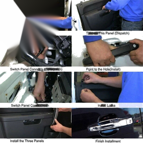 Cadillac Escalade, Chevrolet Silverado, GMC Yukon 4 x Chrome Door Handle Covers