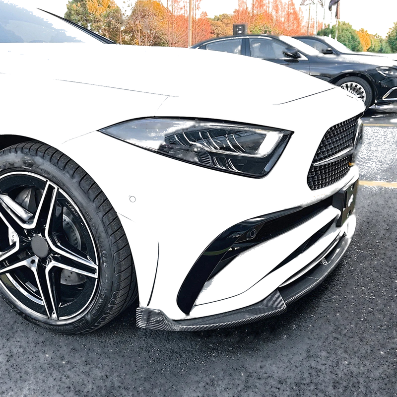 Benz CLS C257 AMG Front Bumper Spoiler Lip Kit (2022-2024)