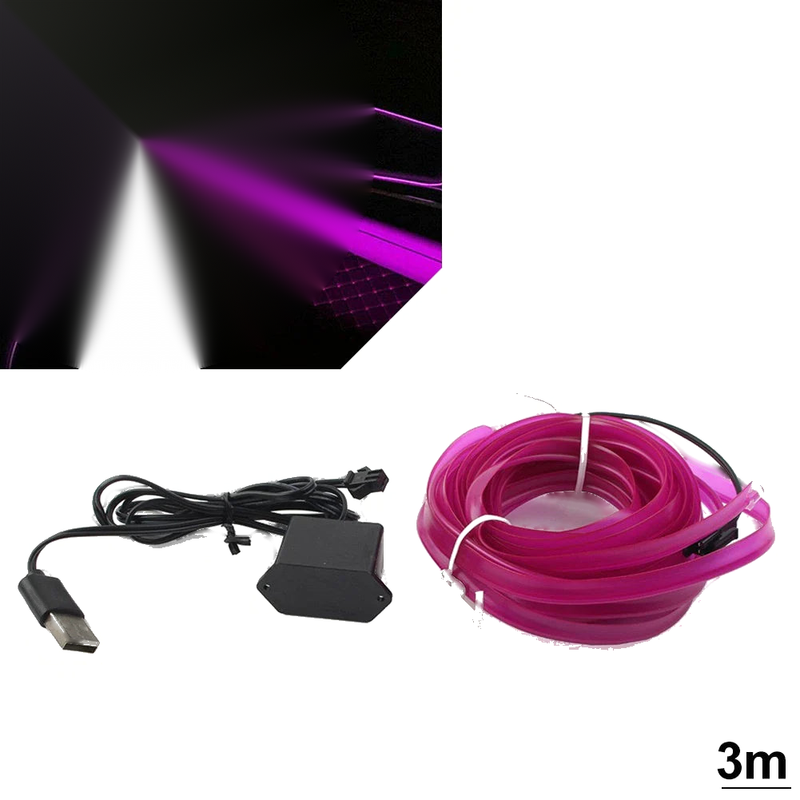 Auto Car 3 Meter LED Interior Atmosphere Strip Lights