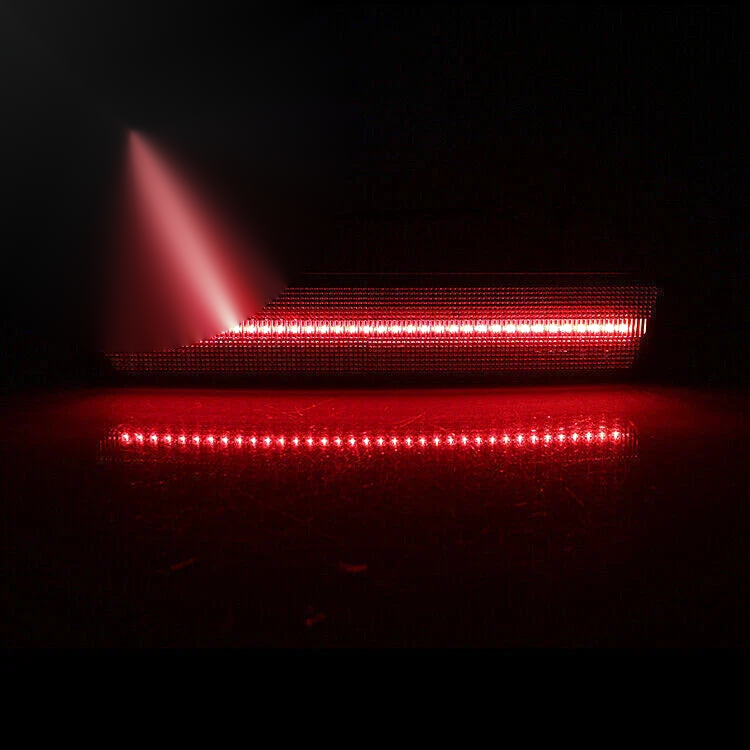 2008-2014 Dodge Challenger Smoked Red LED Rear Side Marker Lights (08-14)