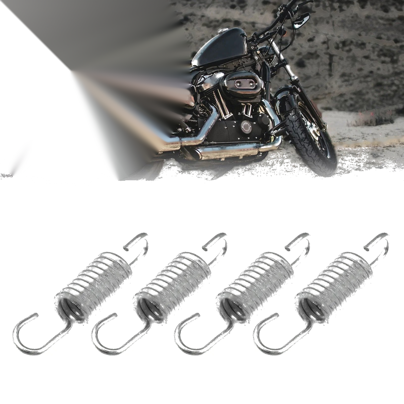 Suzuki 4 x 6cm Silver Tone Motorcycle Brake Pedal Return Springs
