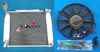 MG MGA 1500 1600 1622 DE LUXE Crossflow Aluminum Radiator + Fan (55-62)