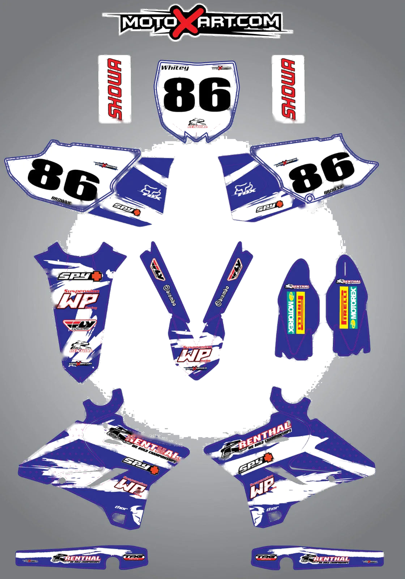 Yamaha YZ 125 250 Sticker Kit - Safari Style Decals (2015-2016)
