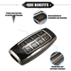 Hyundai Smart Remote - Black TPU Key Fob Cover Case (No specific years)