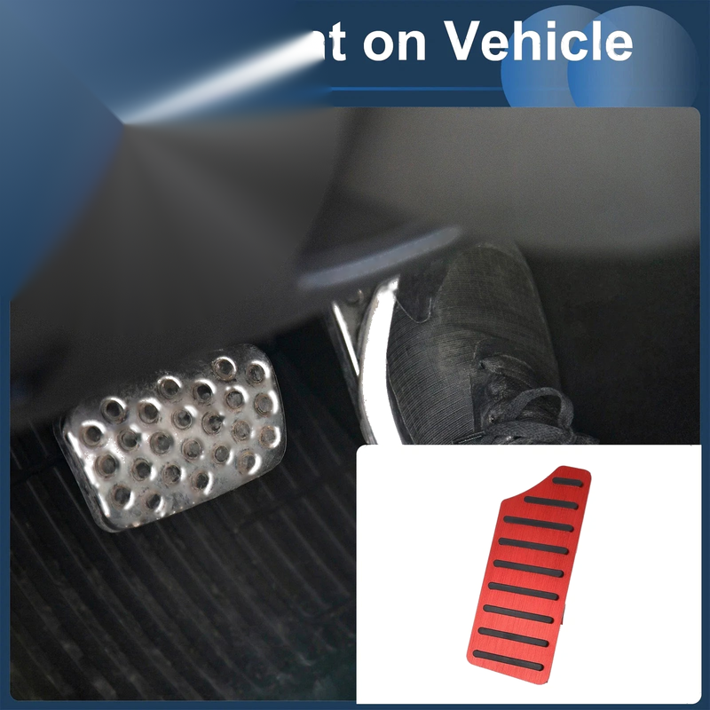 Honda Civic (2016-2023) - Red 1 x Piece Footrest Pedal Pad Cover