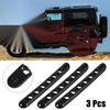 Jeep Wrangler 2007-2018 Black 3 x Door Handle Trim & Button Covers