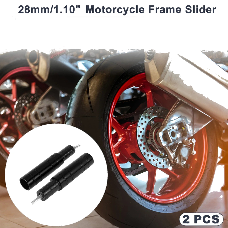 Bolt 10.5mm Aluminum Alloy Motorcycle Slider Frame 2 x Set
