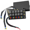 RV Car SUV Boat 10 x 5Pin 40A Relay & 15 Fuses Pre-Wired Fuse Relay Box