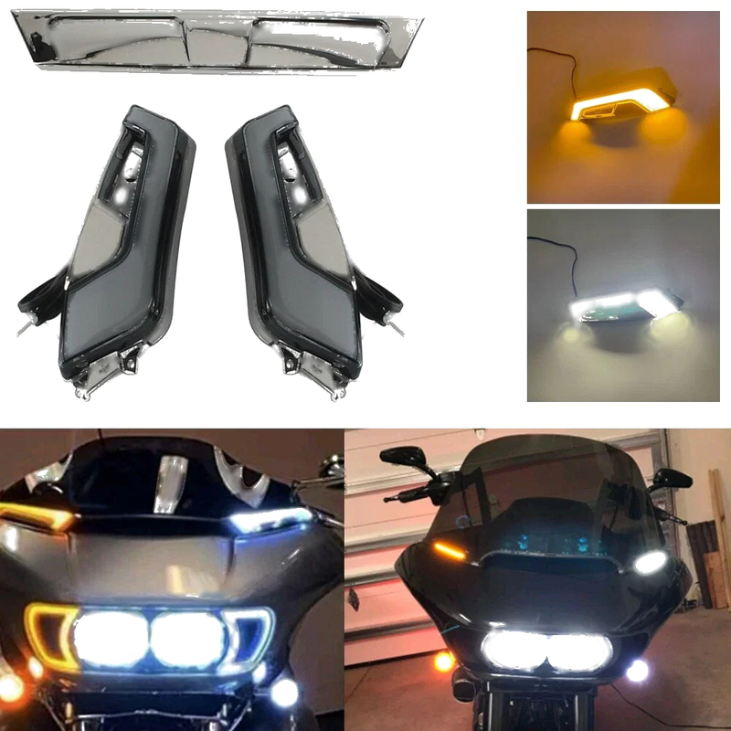 Harley Street Glide FLHX / I LED Running Signal Light Trim (2014-2023)