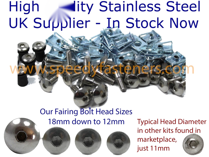Yamaha Rd 350 F1 F2 YPVS Steel Windscreen Fairing Bolts Kit (1985–1995)