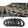 Car Oil Seal Rotary Shaft Seal 70x105x12mm Black 5 Pcs