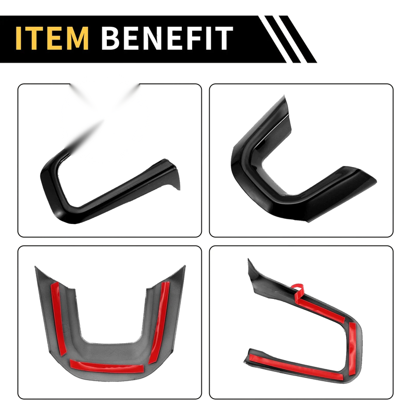 Jeep Wrangler JL JLU Steering Wheel Cover Trims (2018-2024)