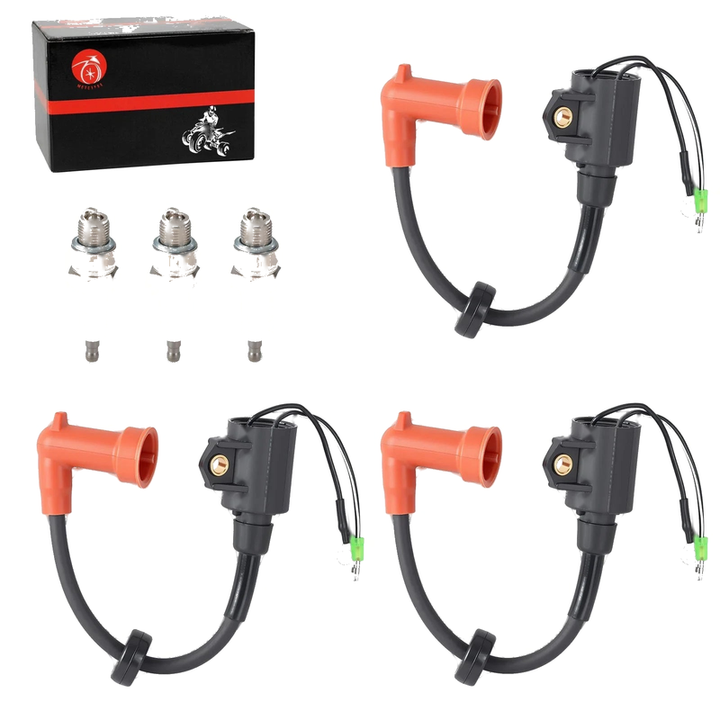 Yamaha 2-Stroke 9.9-25HP ES / LH 94-09 Set of 3 Outboard Ignition Coils