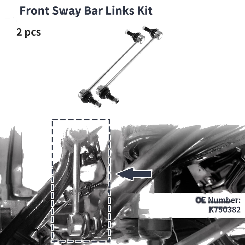 Dodge Journey Front Stabilizer Bar Links No Bushing (2009 - 2020)