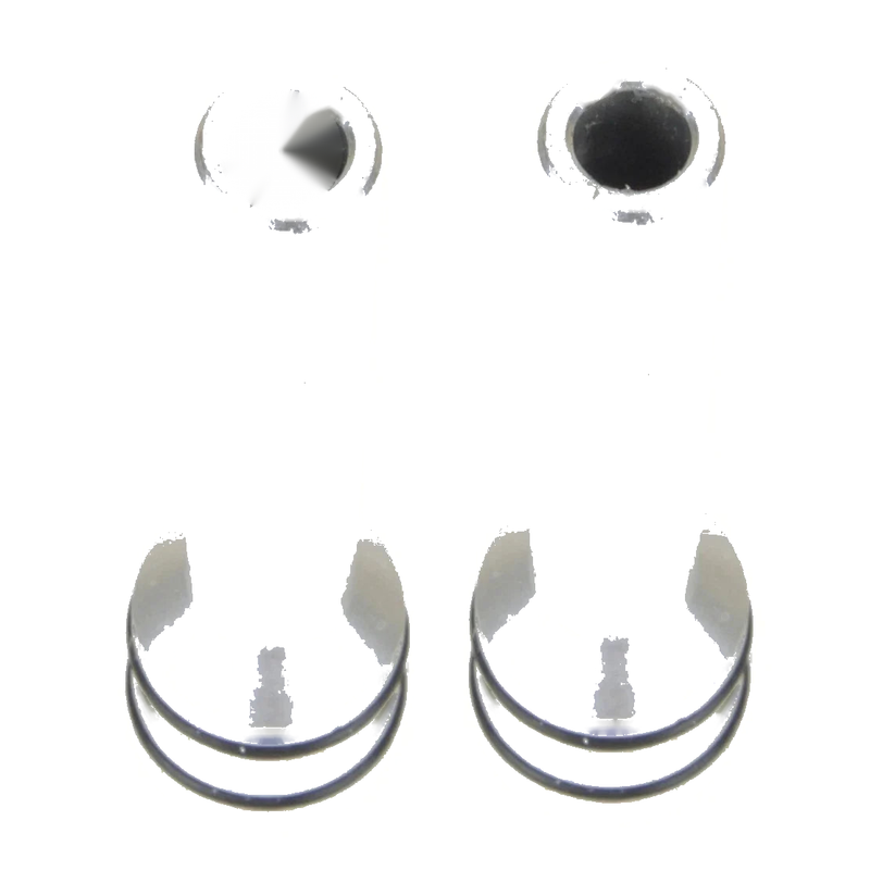 Car Interior 4 x Aluminium Door Latch Pin Knob Covers (49mm)