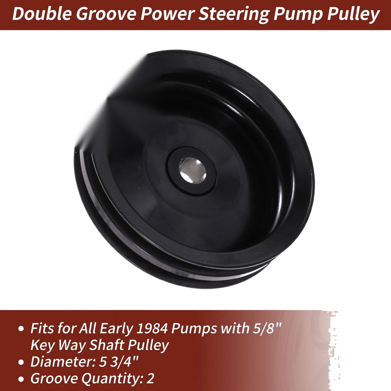 Chevy Camaro 2 Groove Power Steering Pump Pulley (1970-1974)