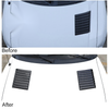 Ford F150 2 x Carbon Fiber Style Bonnet Air Outlet Covers (2015-2023)