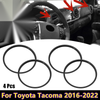 Toyota Tacoma A/C Vent Ring / 4Pcs / Outer Black Trim Ring Covers (2016–2022)