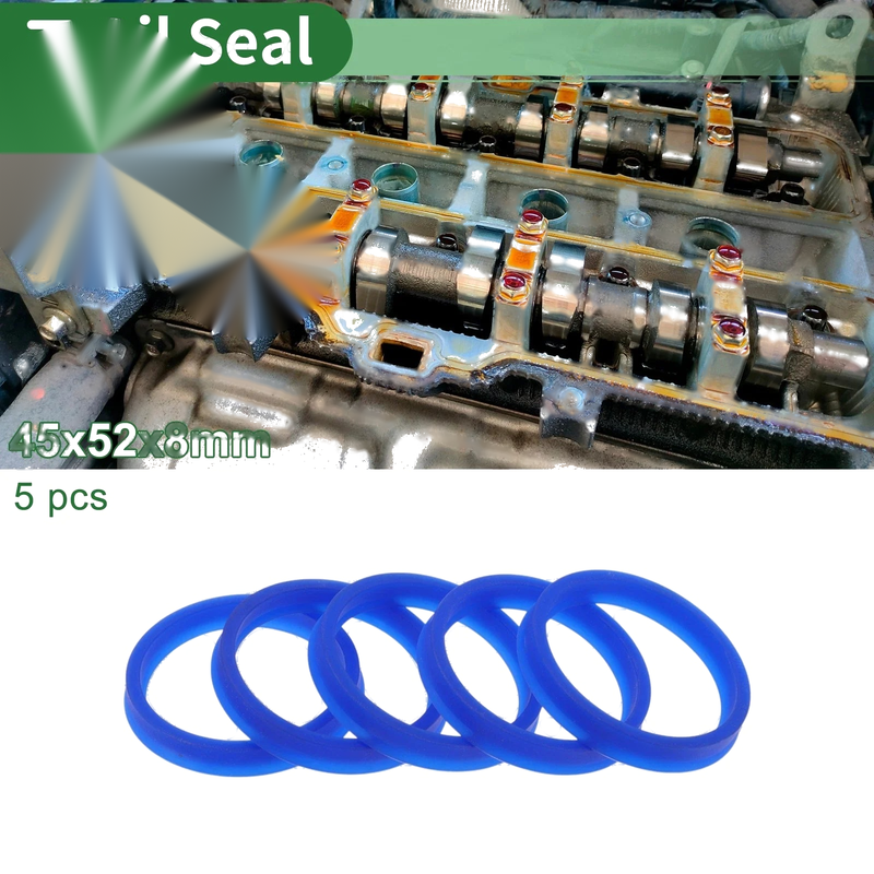 Make Model Oil Seal 45x52x8mm TPU Seal Ring Rotary Shaft Seal 5 Pcs