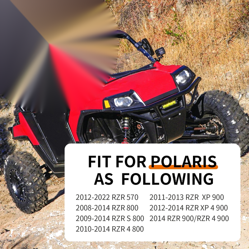Polaris RZR S4 800 1/4 Turn Hood Latch + Grommets & Washers Kit (2008–2014)