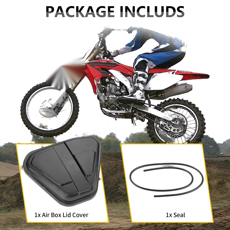 Honda XR80R XR100R Air Box Lid Cover Cap and Seal (1985–2003)