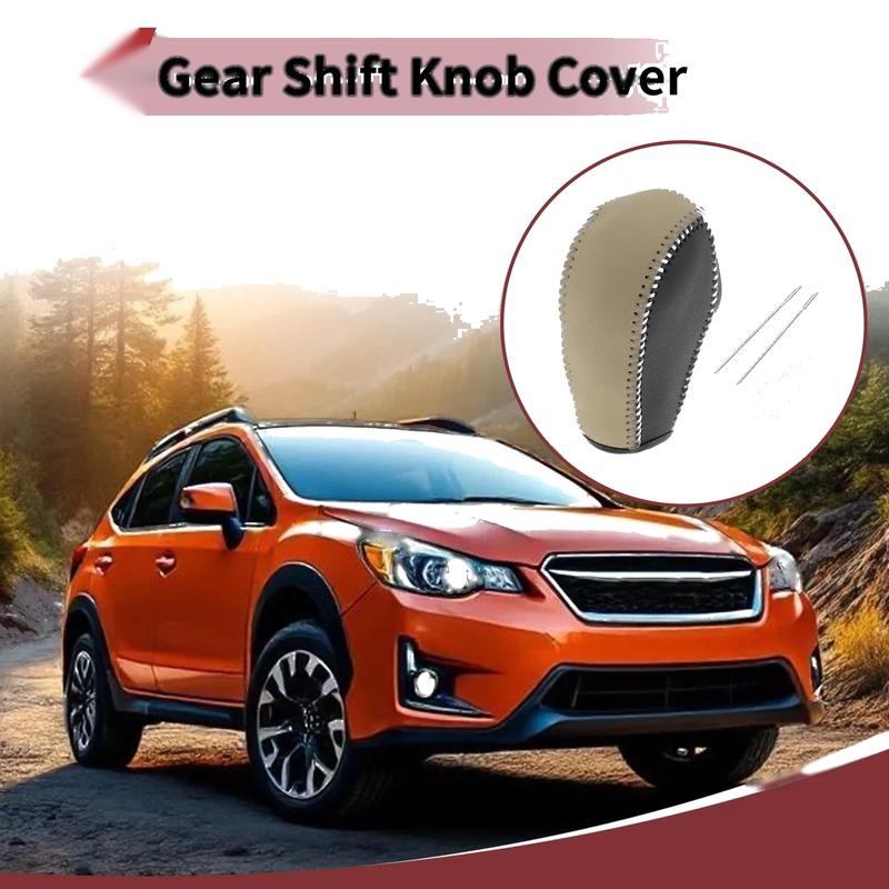 Subaru Forester (2014-2017) Black Beige Gear Shift Knob Cover