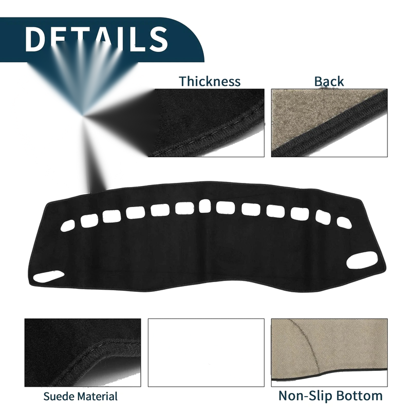 Volvo S60 2010-2018 Sun Protector Pad Black Dashboard Cover Mat
