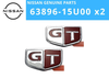 Nissan Skyline R33 GTS-T Side GT Fender Emblem 2 x (1995–1998)