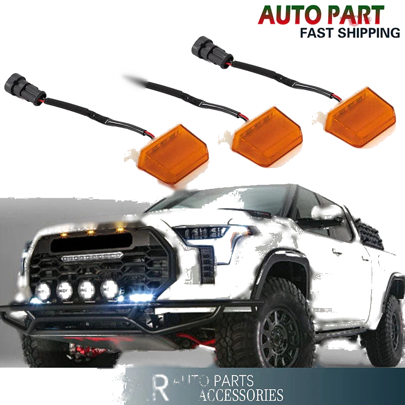 Toyota Tundra PRO 3 x LED Front Grille Lights Kit (2022-2023)