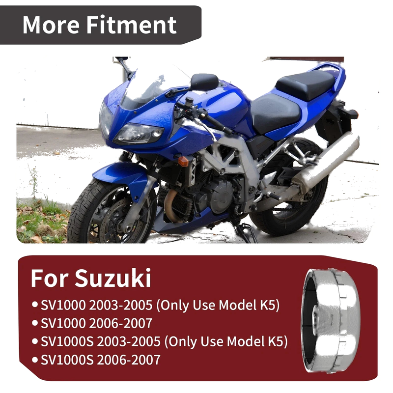 Suzuki SV1000S Magneto Rotor Flywheel Assembly (2003–2007)