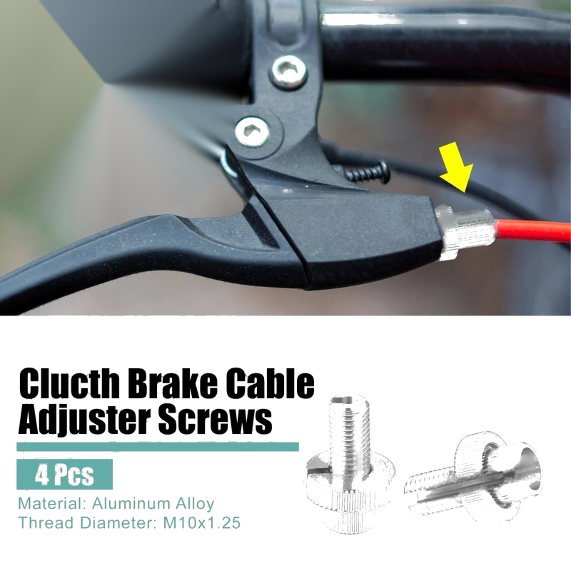 4 x M10 Bicycle Motorcycle Brake Clutch Lever Cable Adjuster Screws