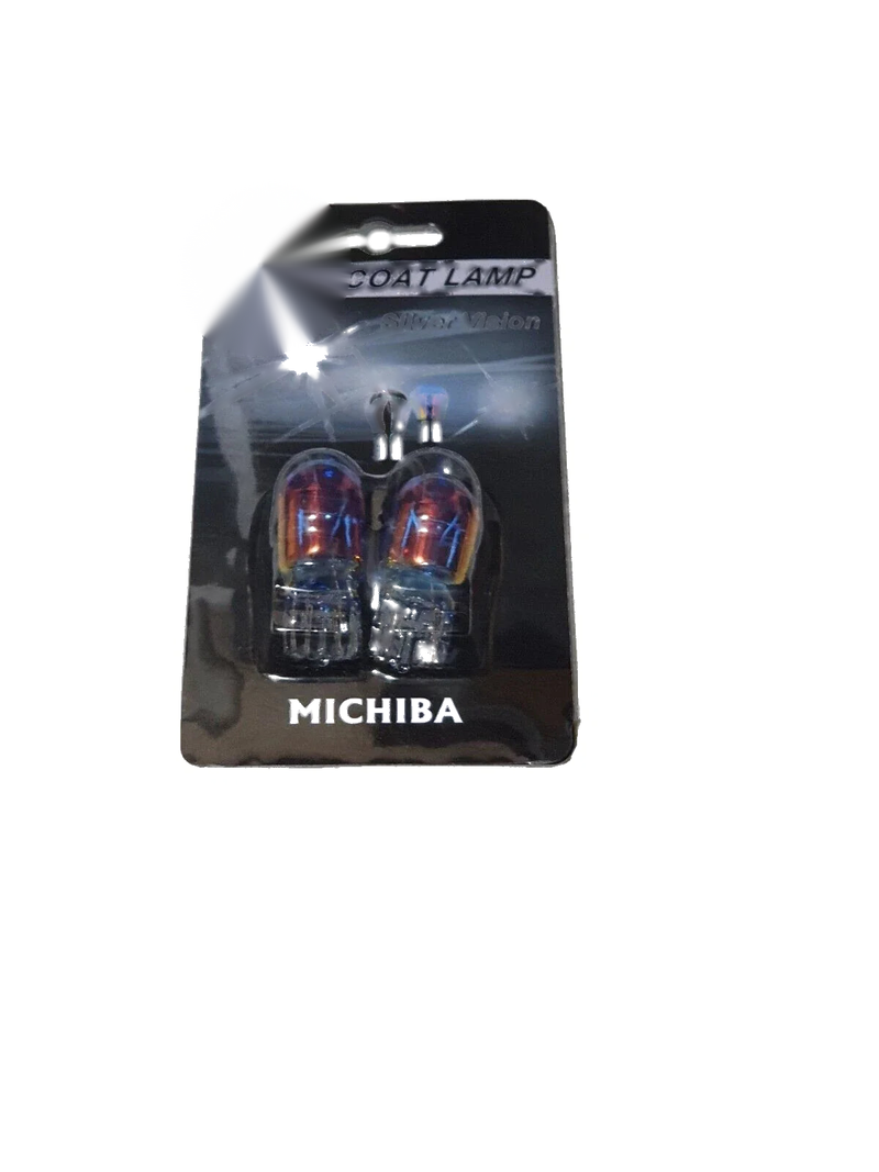 Vehicle 2 x T20 Bluish Silver Coating HID Style Globe Bulbs (6000K)