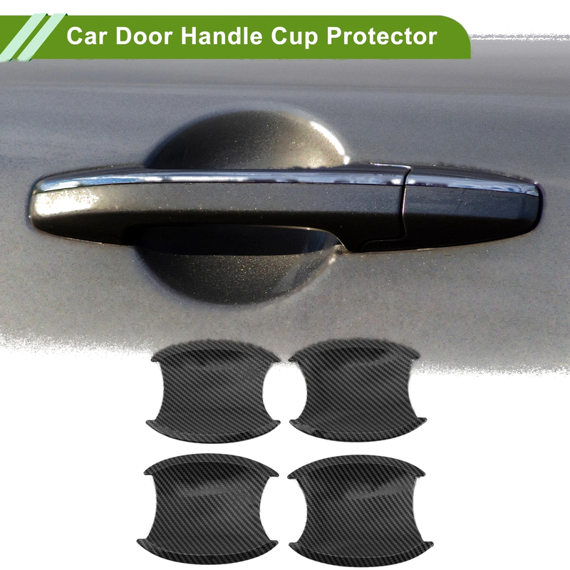 Honda CR-V 2007-2011 Carbon Fiber Black Car Door Handle Cup Protector