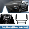 Ford Mustang (2015-2022) Black Central Control Panel Sticker Decals