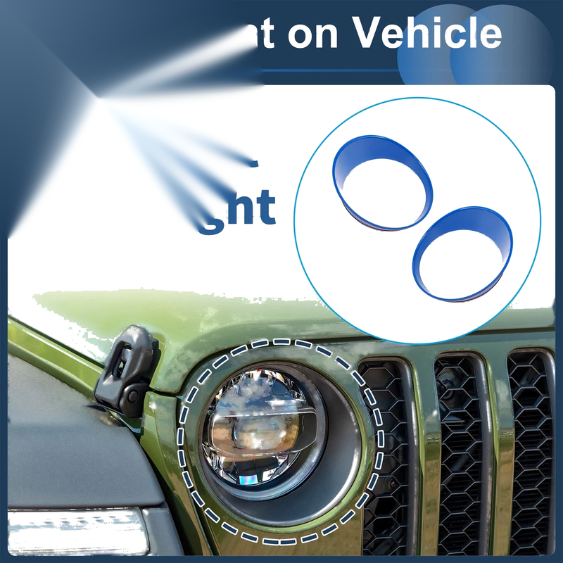 Jeep Wrangler Front Headlight Trim Bezels (2026)