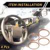 Toyota Tacoma AC Vent Dashboard Decoration Rings 4 Pcs (2016–2021)