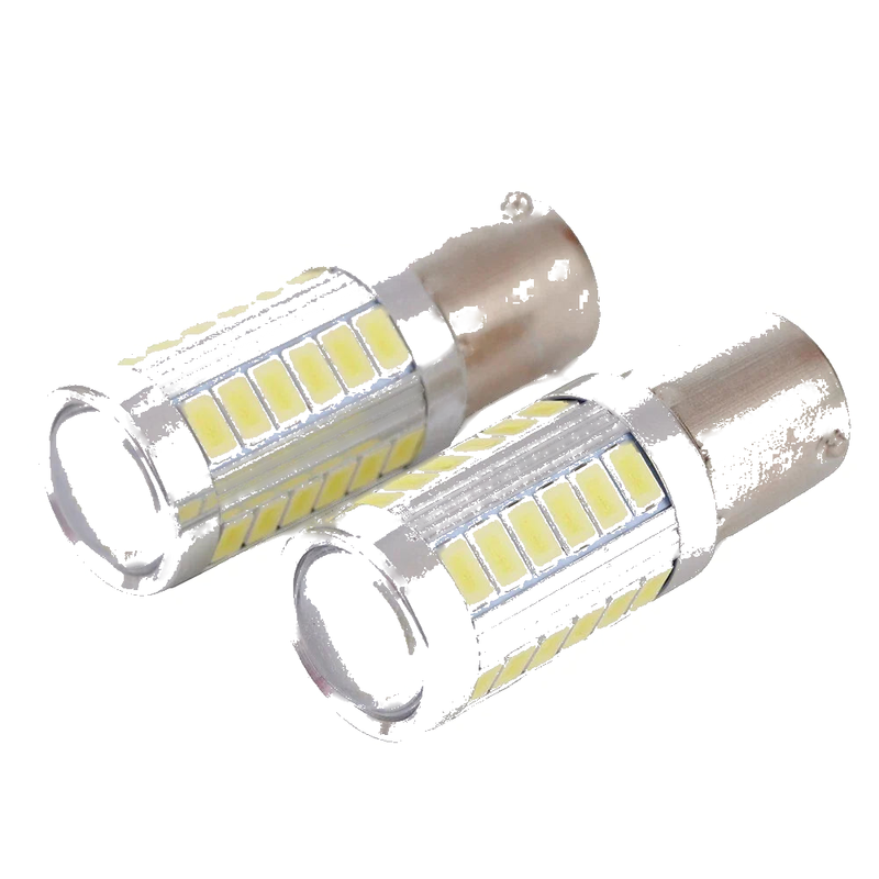 LED White Bulb / 2 x / Car Backup Reverse Light Lamp 33SMD 5630 12V