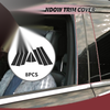 Nissan Rogue (2014-2020) Black 8 Pcs Door Pillar Window Trim