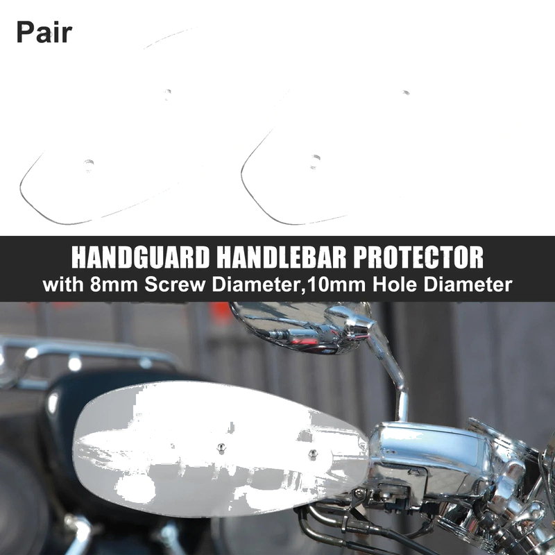 Harley Honda Transparent 2 x Handlebar Handguard Protector