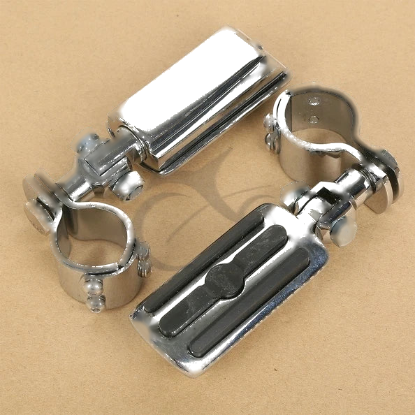 Harley Sportster XL 22mm 25mm 32mm 35mm Adjustable Chrome Footpeg Clamps