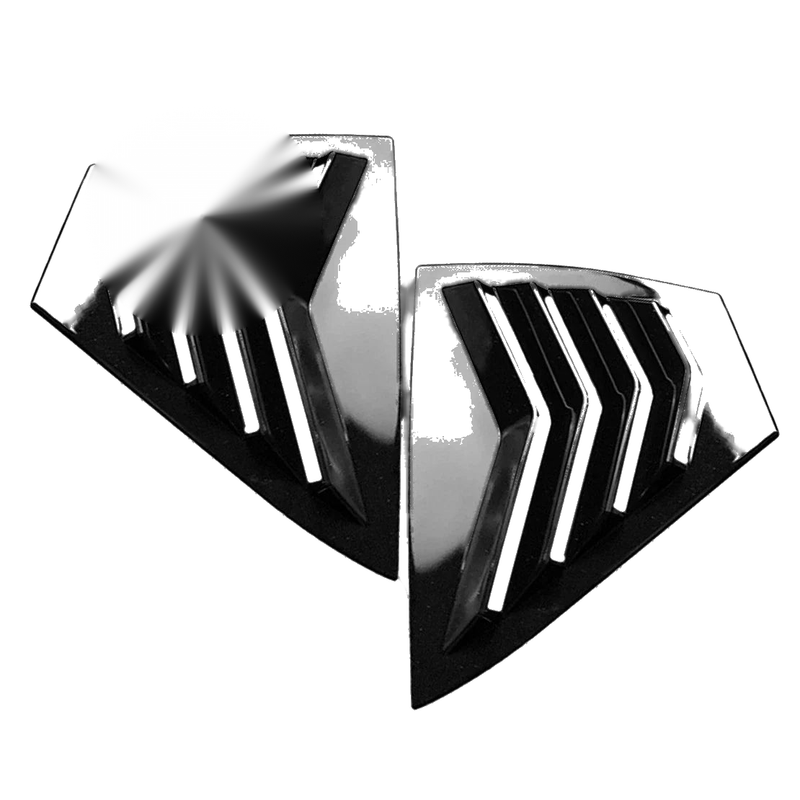 Nissan Sentra Gloss Black Rear Side Window Louvers (2020-2024)