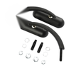 Harley Touring Dyna Sportster 883 1200 Black Mini Oval Rear View Mirrors