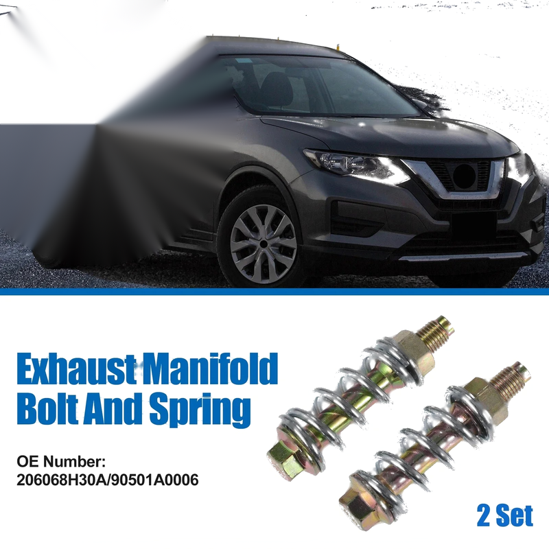 Toyota 2 x Exhaust Manifold Bolt Nut and Spring Repair
